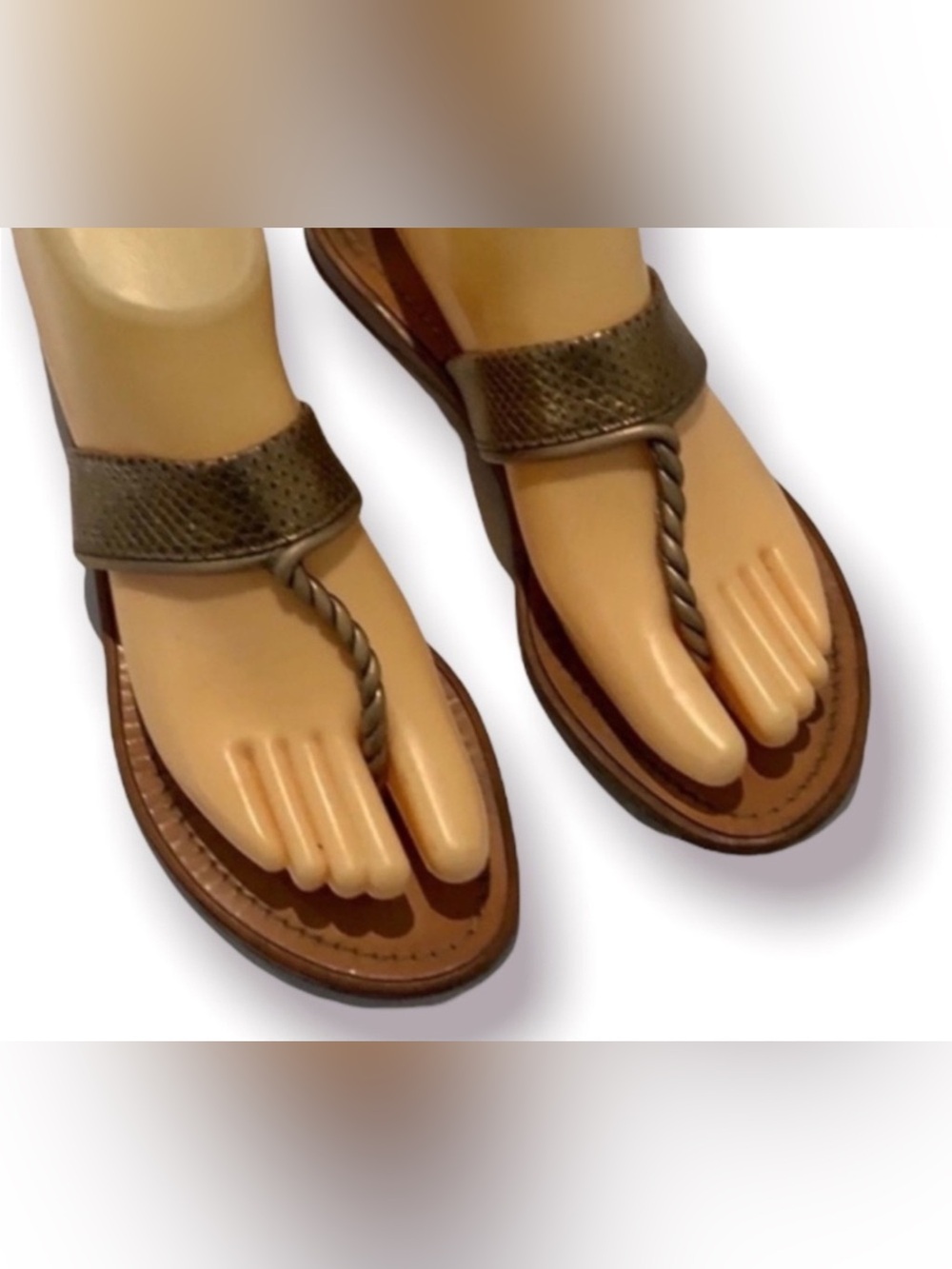 Authentic Salvatore Ferragamo luxury designer leather Sandals sz 7 - Picture 2 of 7